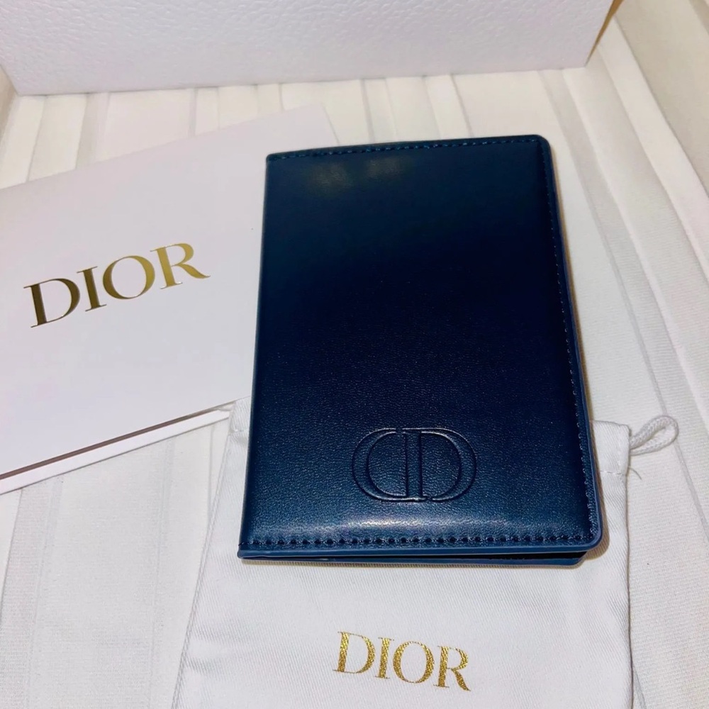 Dior Midnight Navy blue Leather Passport Holder - Picture 2 of 3